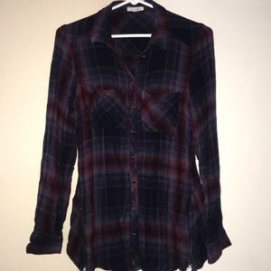 MAURICES BUTTON UP PLAID SHIRT